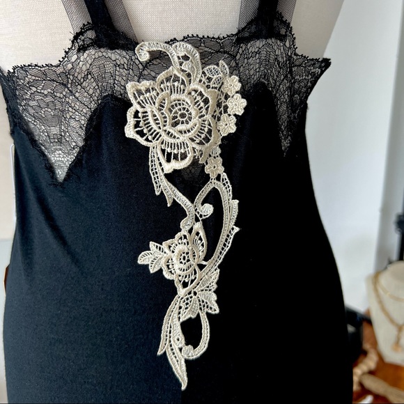 ON HOLD 🤍 LA PERLA VINTAGE BLACK LACE DETAILED MAXI DRESS - Picture 6 of 9